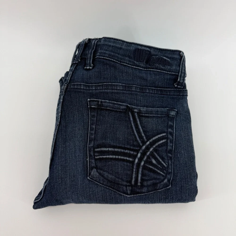 Kut from the Kloth Women Dark Wash Straight Leg Jeans Size 4 Blue Denim Stretch